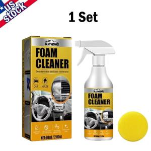 Car Interior Foam Cleaner Seat Headliner Dashboard Waterless Stain Removal Spray