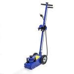 Stark USA 22 Ton Hydraulic Floor Jack Air-Operated Axle Bottle Jack with (4) Extension Saddle Set Built-in Wheels, Blue