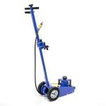 Stark USA 22 Ton Hydraulic Floor Jack Air-Operated Axle Bottle Jack with (4) Extension Saddle Set Built-in Wheels, Blue