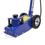 Stark USA 22 Ton Hydraulic Floor Jack Air-Operated Axle Bottle Jack with (4) Extension Saddle Set Built-in Wheels, Blue