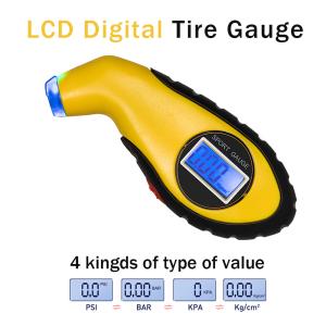 Tire Gauge Handy LCD Digital Air Pressure Gauge For Car Motorcycle Bicycle PSI