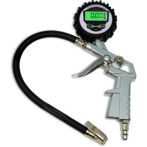 Digital Tire Inflator 250 PSI with Pressure Gauge Air Chuck For Truck Car Bike