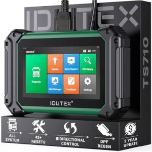 TS710 Heavy Duty Truck Scanner, 2025 Truck Scan Tool with DPF Regeneration, 42+ Resets Bidirectional Semi Truck Scanner Diagnostic Tool, All System HD OBD & OBD2 Scanner for Trucks