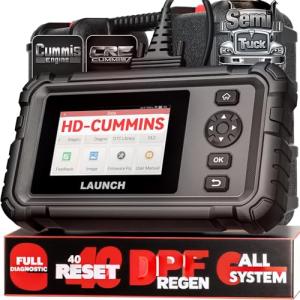 LAUNCH Creader Elite HD CRE CUMMIS Full System Heavy Duty Truck Scanner Semi Bidirectional Diesel Diagnostic Scan Tool with DPF Regen, 40+ Reset for Cummins