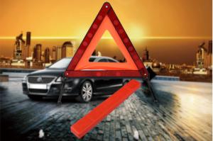 3 Pack Emergency Warning Triangles, Reflective Roadside Safety Triangle Kit with