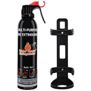 Fire Extinguishers for Home, 1 Pack Vehicle Fire Extinguisher with Mount, Portable Fire Extinguisher Effective on A, B, C, K Fires, Water-Based Extinguisher for Car Boat Office Truck Kitchen Garage RV