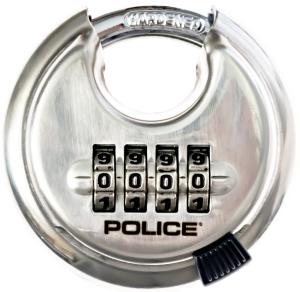 POLICE Combination Lock Heavy Duty Keyless Steel Storage Padlock