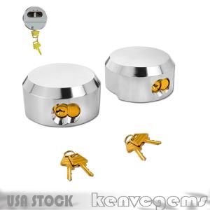 6271 Puck Locks Hidden Shackle Padlocks Keyed (2 Pack) Heavy Duty Puck Lock