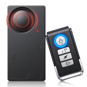110dB Car Alarm System, Anti-Theft Vibration Alarm with 10 Levels Sensitivity Adjustable, Wireless Remote Anti Theft Device for Car, Truck, RV, E-Bike, Motorcycle
