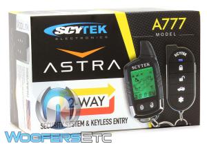SCYTEK FULL CAR ALARM COMPLETE ASTRA 777 PAGER REMOTE 2WAY SECURITY LCD ASTRA777