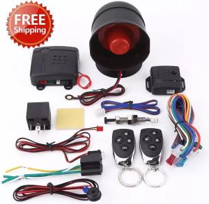 ✅ Universal Car Alarm System Security Keyless Entry System with 2 Key Fobs W7I9
