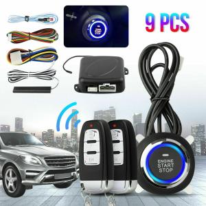 Keyless Entry Engine Start Alarm System Push Button Remote Starter Stop Car SUV