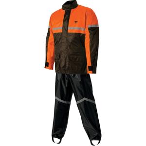 Nelson Rigg Stormrider 2-Piece Rainsuit Orange/Black, Large