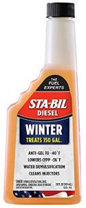 STA-BIL Diesel Winter Anti-Gel - Prevents Fuel Gelling Down to -40 Degrees Fahrenheit - Cleans Injectors - Treats 250 Gallons of Diesel Fuel, 20 fl. oz. (15225),Orange