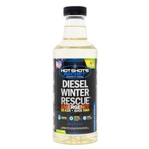 Hot Shot's Secret Diesel Winter Rescue Emergency De-icer & Quick Thaw 1 Quart Bottle, Diesel Anti-Gel Fuel Additive Disperses Moisture & De-ices Fuel in Filters, Lines, Pumps & Tank