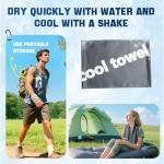8000mAh Portable Shower, Rechargeable Camping Shower with Intelligent Led display, IPX8 Waterproof, 5-Speeds Control, 4 Spray Modes, Outdoor Shower for Camping, Car, Pet, Garden with Cooling Towel Set