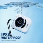 8000mAh Portable Shower, Rechargeable Camping Shower with Intelligent Led display, IPX8 Waterproof, 5-Speeds Control, 4 Spray Modes, Outdoor Shower for Camping, Car, Pet, Garden with Cooling Towel Set