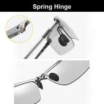 YIMI Polarized Photochromic Driving z87 Sunglasses For Men Day and Night safety glasses (Black Frame)