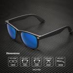 KALIYADI Polarized Sunglasses for Men and Women Matte Finish Sun glasses Color Mirror Lens UV Blocking (3 Pack)