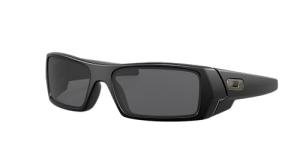 Oakley Men's Oo9014 Gascan Rectangular Sunglasses, Matte Black/Grey, 60 mm