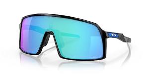 Oakley Men's Oo9406 Sutro Rectangular Sunglasses, Polished Black/Prizm Sapphire, 37 mm