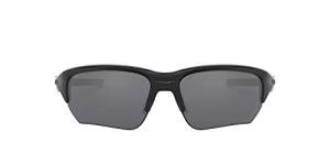 Oakley Men's OO9363 Flak Beta Rectangular Sunglasses, Polished Black/Black Iridium, 64 mm