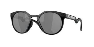 Oakley Men's OO9242 HSTN Round Sunglasses, Matte Black/Prizm Black, 52 mm