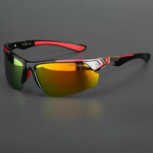 New Men Polarized Sunglasses Sport Wrap Around HD Mirror Driving Eyewear Glasses