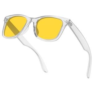 MEETSUN Polarized Sunglasses for Men Women Classic Retro Square Driving Sun Glasses UV Protection Clear Night Vision