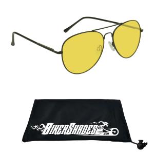 Polarized Yellow Lens Sunglasses Night Time Vision Driving Glasses Motorcycle