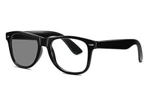 ZAMGIC Photochromic Day Night Sunglasses Blue Light Blocking Glasses for Men and Women Retro Rectangle Black Frame Photochromic Lens