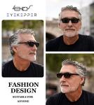 Eyekepper Metal Frame Clip On Sunglasses Polarized Grey Lens With Spring Draw Bar 54 * 34MM