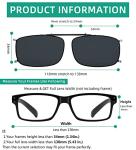 Eyekepper Metal Frame Clip On Sunglasses Polarized Grey Lens With Spring Draw Bar 54 * 34MM