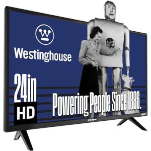 Westinghouse 24-inch Smart TV, HD Xumo TV with Voice Remote, Flat Screen LED Television w/Apple HomeKit, Wi-Fi & Mobile Connectivity