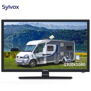 SYLVOX 12/24 Volt 24 Inch RV TV 1080P Built-in DVD Player Speaker FM Radio