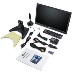 eXuby 14" Small Portable TV for Kitchen, Bedroom, Car, RV - Pre Owned