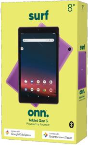 Onn. Surf Tablet Gen 3 8" (800x1280) 32GB SSD 2GB Quad-Core Android Mauve