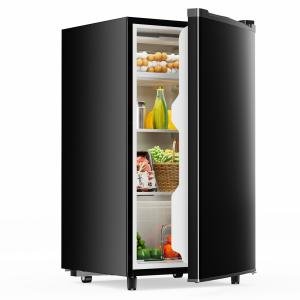 Mini Fridge 3.2 Cu.Ft Refrigerator with Freezer Low Noise Adjustable Thermostat