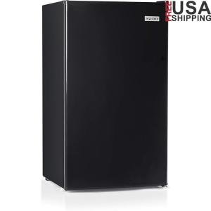 Compact 3.2 Cu Ft Refrigerator Freezer Adjustable Thermostat Mechanical Cooling