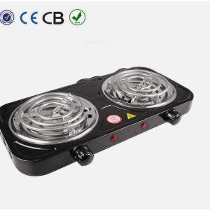 US Portable Electric Double Burner Hot Plate Kitchen Cooktop Cooking Stove 2000W