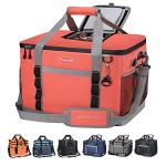 Maelstrom Collapsible Soft Sided Cooler - 75 Cans Extra Large Lunch Cooler Bag Insulated Leakproof Camping Cooler, Portable for Grocery Shopping, Camping, Tailgating and Road Trips，Pink