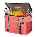 Maelstrom Collapsible Soft Sided Cooler - 75 Cans Extra Large Lunch Cooler Bag Insulated Leakproof Camping Cooler, Portable for Grocery Shopping, Camping, Tailgating and Road Trips，Pink