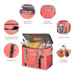 Maelstrom Collapsible Soft Sided Cooler - 75 Cans Extra Large Lunch Cooler Bag Insulated Leakproof Camping Cooler, Portable for Grocery Shopping, Camping, Tailgating and Road Trips，Pink
