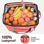Maelstrom Collapsible Soft Sided Cooler - 75 Cans Extra Large Lunch Cooler Bag Insulated Leakproof Camping Cooler, Portable for Grocery Shopping, Camping, Tailgating and Road Trips，Pink