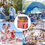 Maelstrom Collapsible Soft Sided Cooler - 75 Cans Extra Large Lunch Cooler Bag Insulated Leakproof Camping Cooler, Portable for Grocery Shopping, Camping, Tailgating and Road Trips，Pink