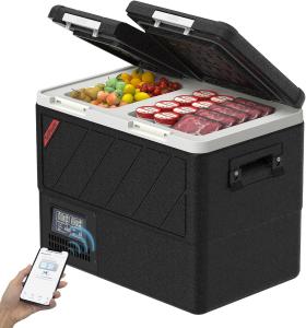 Setpower DT45 Car Refrigerator APP Control Electric Cooler Dual Zone Fridge