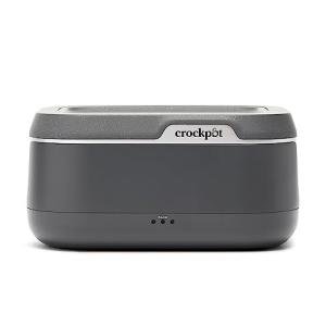 Crock-Pot 28-Ounce Mini Electric Heated Lunch Box, Portable Food Warmer, Perfect for Travel, Car, On-the-Go, Keeps Food Warm, Spill-Free, Dishwasher-Safe, Ideal Gift for Men and Women, Gray