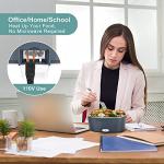 Electric Lunch Box Food Heater, 3 in 1 Ultra Quick Heated Lunch Boxes for Adults, 12V/24V/110V Portable Food Warmer for Car/Truck/Office With Fork Spoon and Insulated Carry Bag