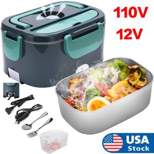 1.5L Electric Heating Lunch Box Portable for Car Office Food Warmer Container US
