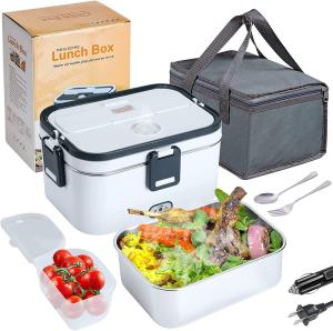 1.8L Electric Heating Lunch Box Portable for Car Office Food Warmer Container US